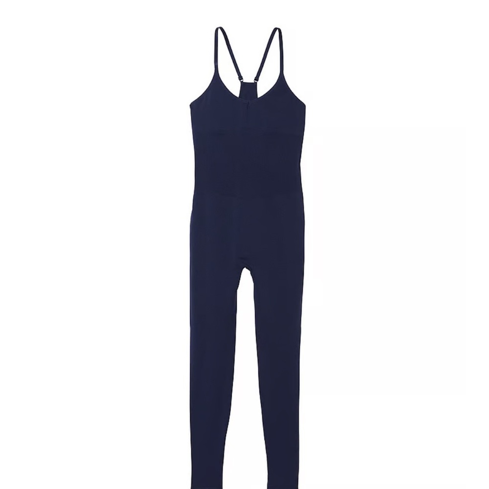 VICTORIA’S SECRET PINK THE WAVE SOFT SEAMLESS ONESIE - NAVY
